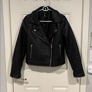 Forever 21 Women’s Leather Biker Jacket